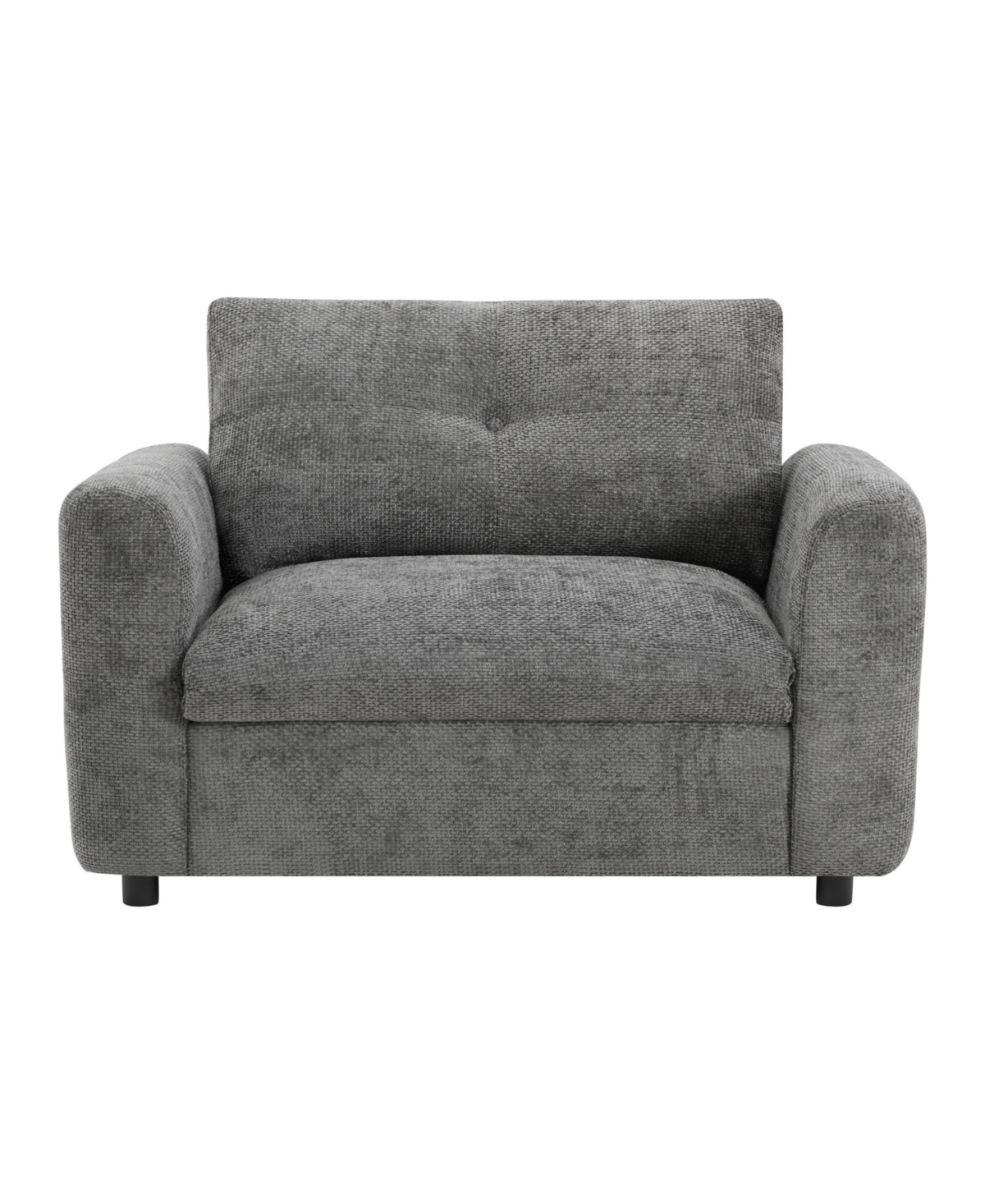 Streamdale Tufted Chenille Armchair with Charger & Wide Seat