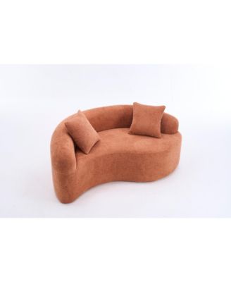 Yin Yang Chenille Sofa Set - Compact, No Assembly, Pillows Included