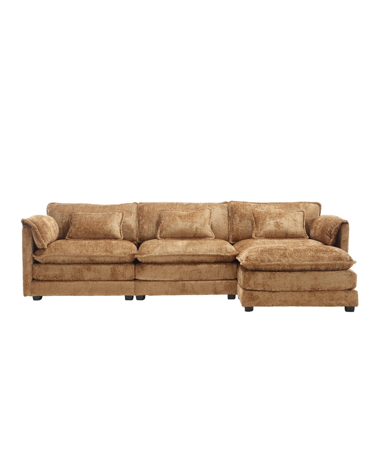 Streamdale Furniture Streamdale Oversized Sectional Cloud Couch, Modern Chenille L Shape