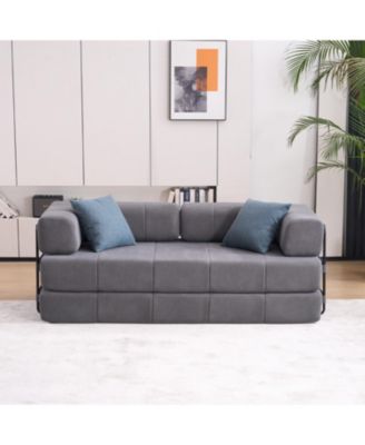 Folding Sofa Bed 78.5" Convertible Couch with Pillows