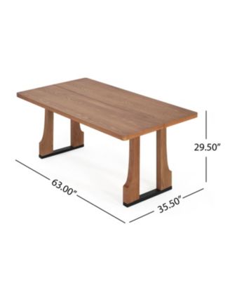 Streamdale 63" Rectangular Dining Table (Natural color)