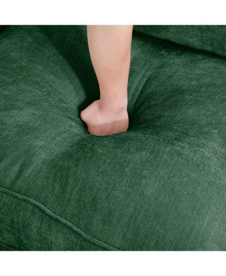  Green Chenille Sofa Couch with Storage Drawers (4-Seater