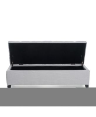 Streamdale Button Tufted Diamond Stitch Storage Ottoman Bench