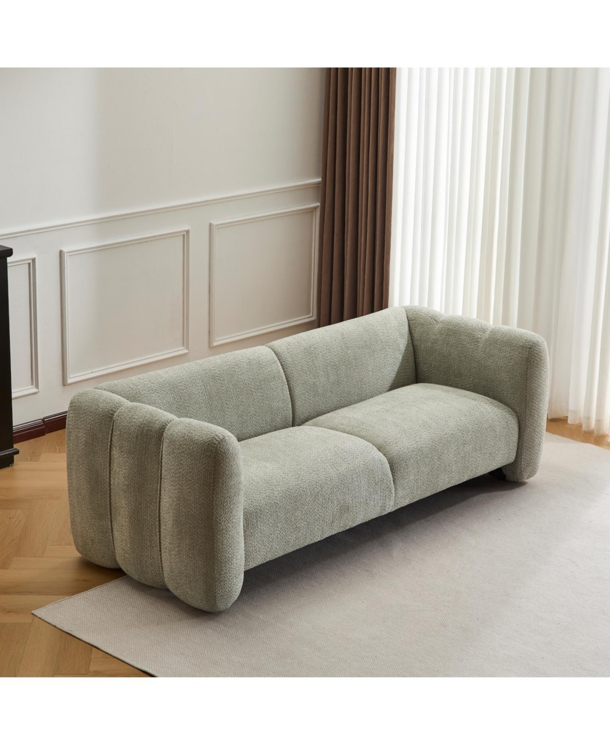 Streamdale Furniture 83" Wave Sofa - Light Green