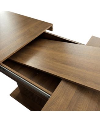 Seats 6-10 Expandable Dining Table with Storage