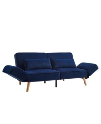 72.8" Futon Sofa Bed, Adjustable Recliner