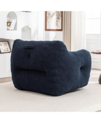 Bean Bag Sofa Chair with Armrests, High-Density Foam, Comfy for Living Room/Bedroom