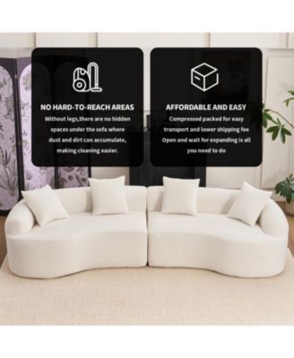 Curved Modular Sectional Sofa