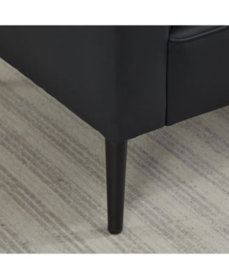 Cat Paw Leather Sofa 2PC Black