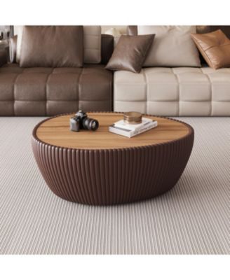 + Marble Top + Leather + Coffee Table