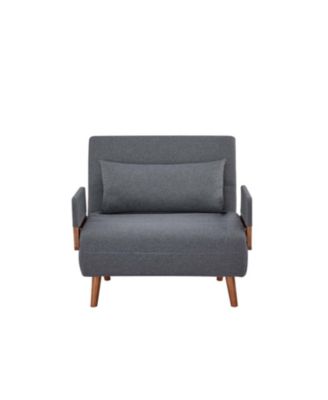 Modern Linen Sleeper Sofa Bed - Modular, Adjustable Backrest