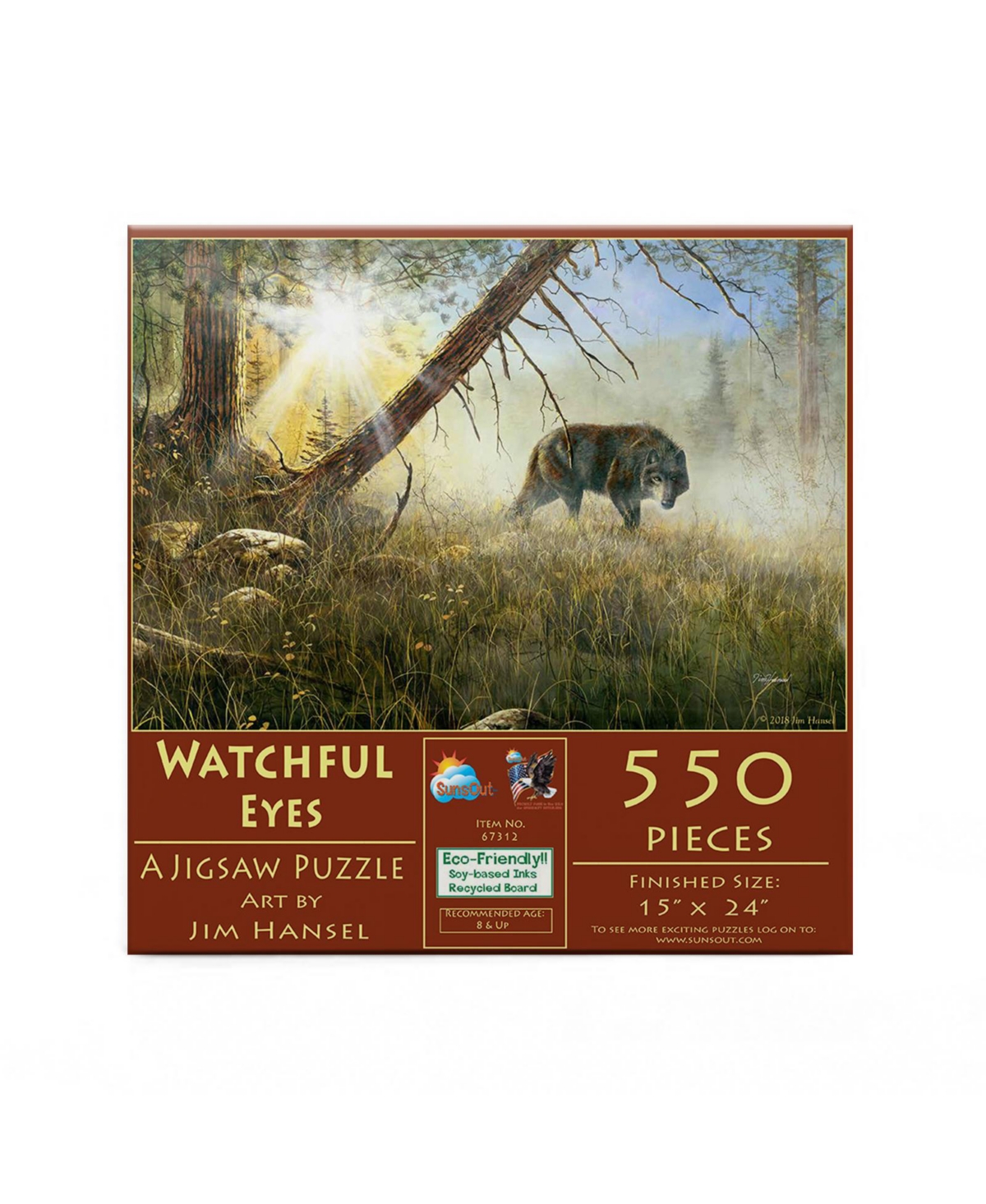 SunsOut Watchful Eyes 550 piece Jigsaw Puzzle for Adults