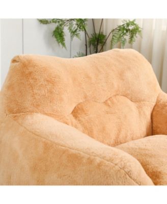 Bean Bag Sofa Chair with Armrests - Comfy Living Room Seating