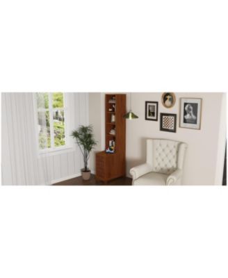 End Table with 3 Drawers & 4 Shelves