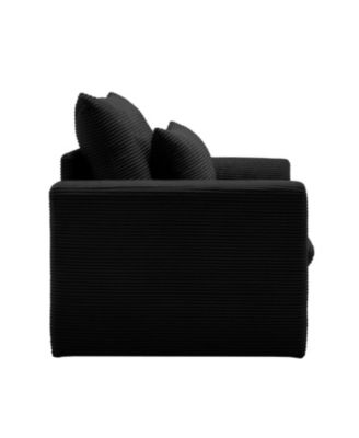 Corduroy Deep Seat Accent Chair