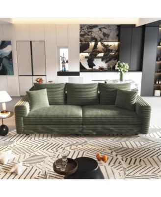 + 3-Seat + Corduroy + Modern Comfy Cloud + Sofa