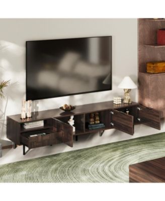  78" Mid Century Modern TV Stand for 65+ Inch TVs