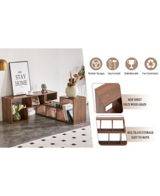 Streamdale  Furniture Cube TV Stand Media Center - Open Storage Bookcase Shelf