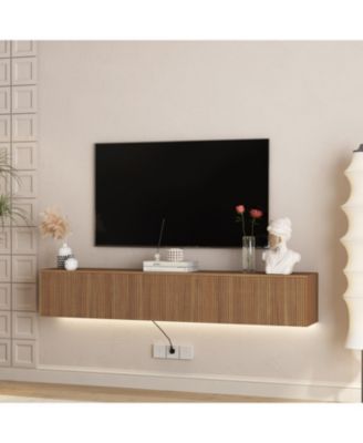 Floating TV Stand, Wall Mounted, LED, 69", for 55-65 Inch TVs