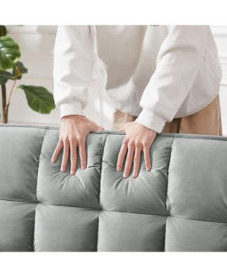 55" Convertible Velvet Sofa Bed