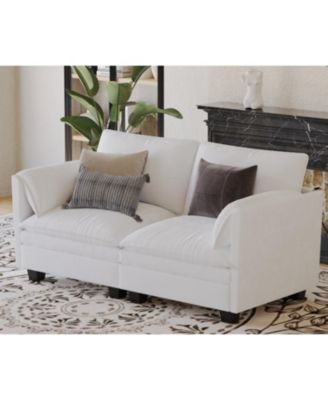 74" Loveseat Sofa - Mid Century Modern Couch for Small Spaces