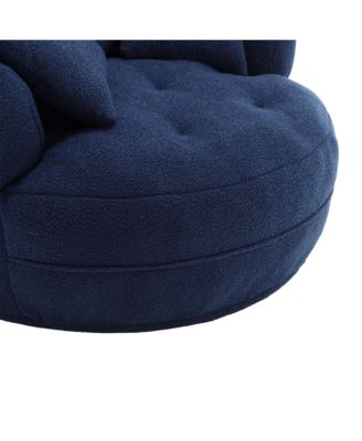 Streamdale Chenille Sleeper Sofa Chair - Modern Fluffy Lounge Seat