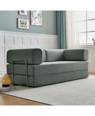 Modern Corduroy Sofa Bed - 3 Seater, Versatile Layouts