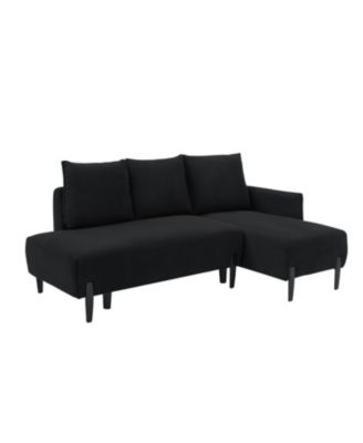 Corduroy Sofa w/ Pillows - 79.5" - Apartment, Office, Living Room
