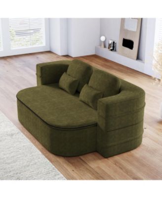 Streamdale 75" Foldable Sofa Bed with Blanket