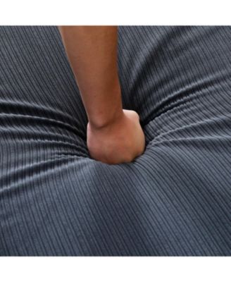 Striped Sofa Bed - Adjustable Arms & Back - 65.74 Inch