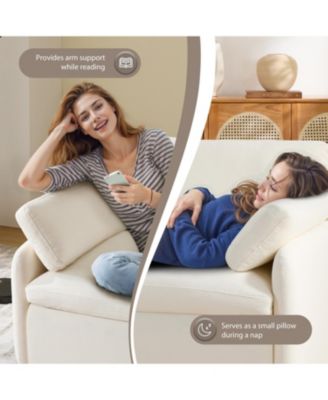 Streamdale Oversized Chenille Sofa Chair - Wide Deep Seat, Modern Armchair