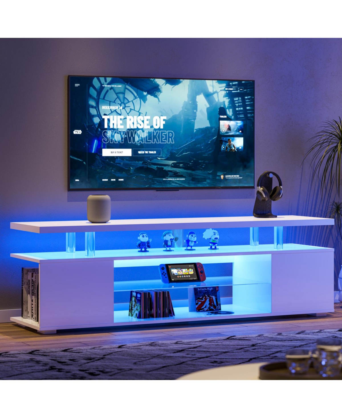 Streamdale Furniture Streamdale Tv Stand for 70 Inch Tv with Storage Cabinet