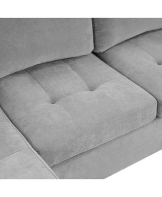 Modern U-Shaped Sectional Sofa with USB & Storage, Beige