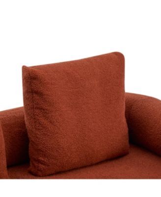 Streamdale 78" Modern Beige Sofa Couch with 3 Pillows