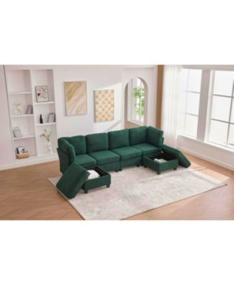 Streamdale Modular Sectional Sofa- Convertible 6-Seat Couch with Chaise & Ottoman