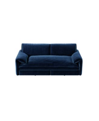  66" Queen Pull Out Sleeper Sofa Bed - Velvet Loveseat with Storage