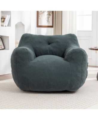 Bean Bag Sofa Chair with Armrests, High-Density Foam, Comfy for Living Room/Bedroom