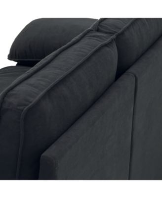 Velvet Storage Loveseat - Modern Sofa for Small Spaces