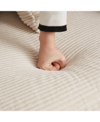 Corduroy L-Shaped Sectional Sofa with Chaise & Storage