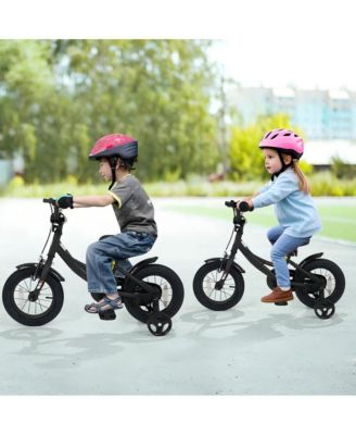 Kids Adjustable Training Bicycle with Dual Brakes and All Terrain Tires