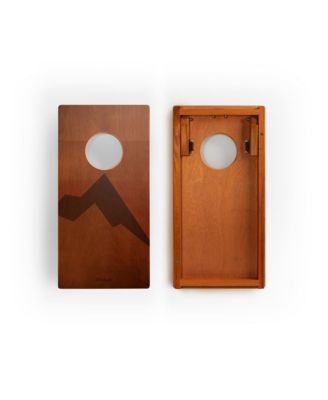 1ft x 2ft Retro Mahogany Pathfinder Cornhole Board Set