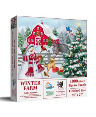 Winter Farm 1000 piece Jigsaw Puzzle for Adults