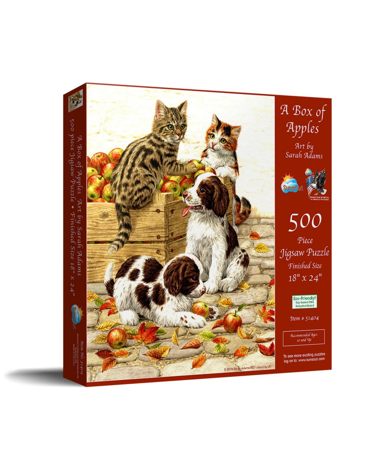 SunsOut Box of Apples 500 piece Jigsaw Puzzle for Adults