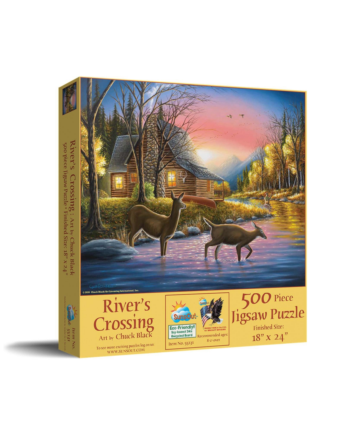 SunsOut River's Crossing 500 piece Jigsaw Puzzle for Adults