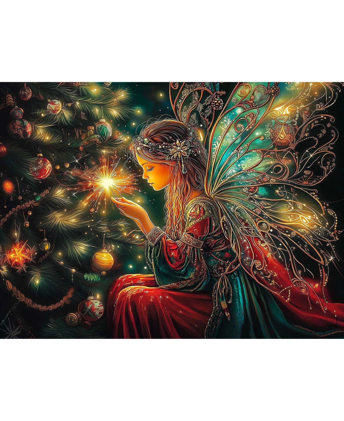 SunsOut Christmas Fairy 1000-piece Jigsaw Puzzle