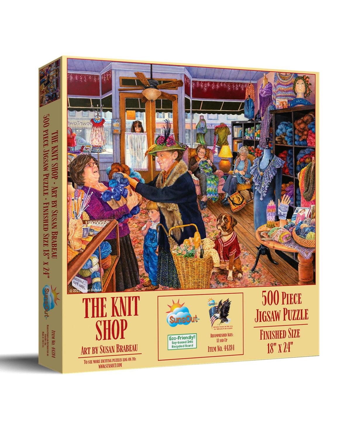 SunsOut The Knit Shop 500 piece Jigsaw Puzzle for Adults