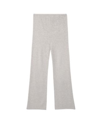 Maternity Wide-Leg Knitted Cashmere Pants