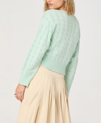 Women's V-Neck Button-Front Sweater