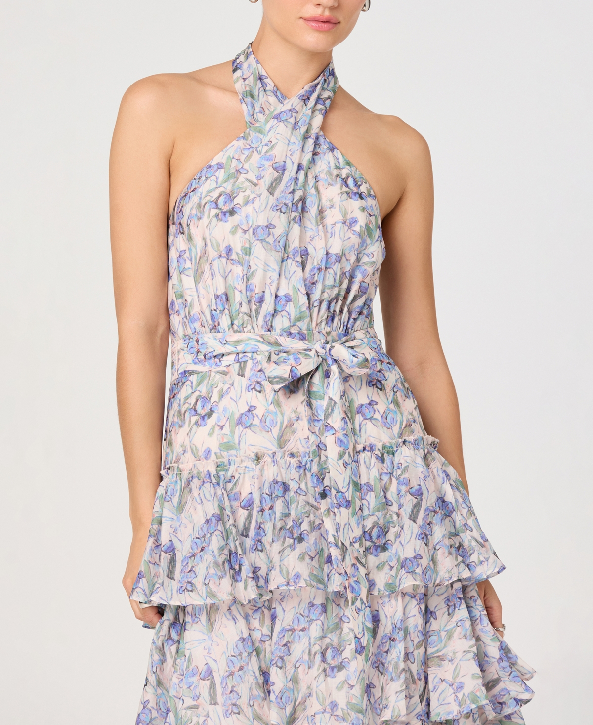 Astr the Label Women's Floral Halter Neck A-Line Dress