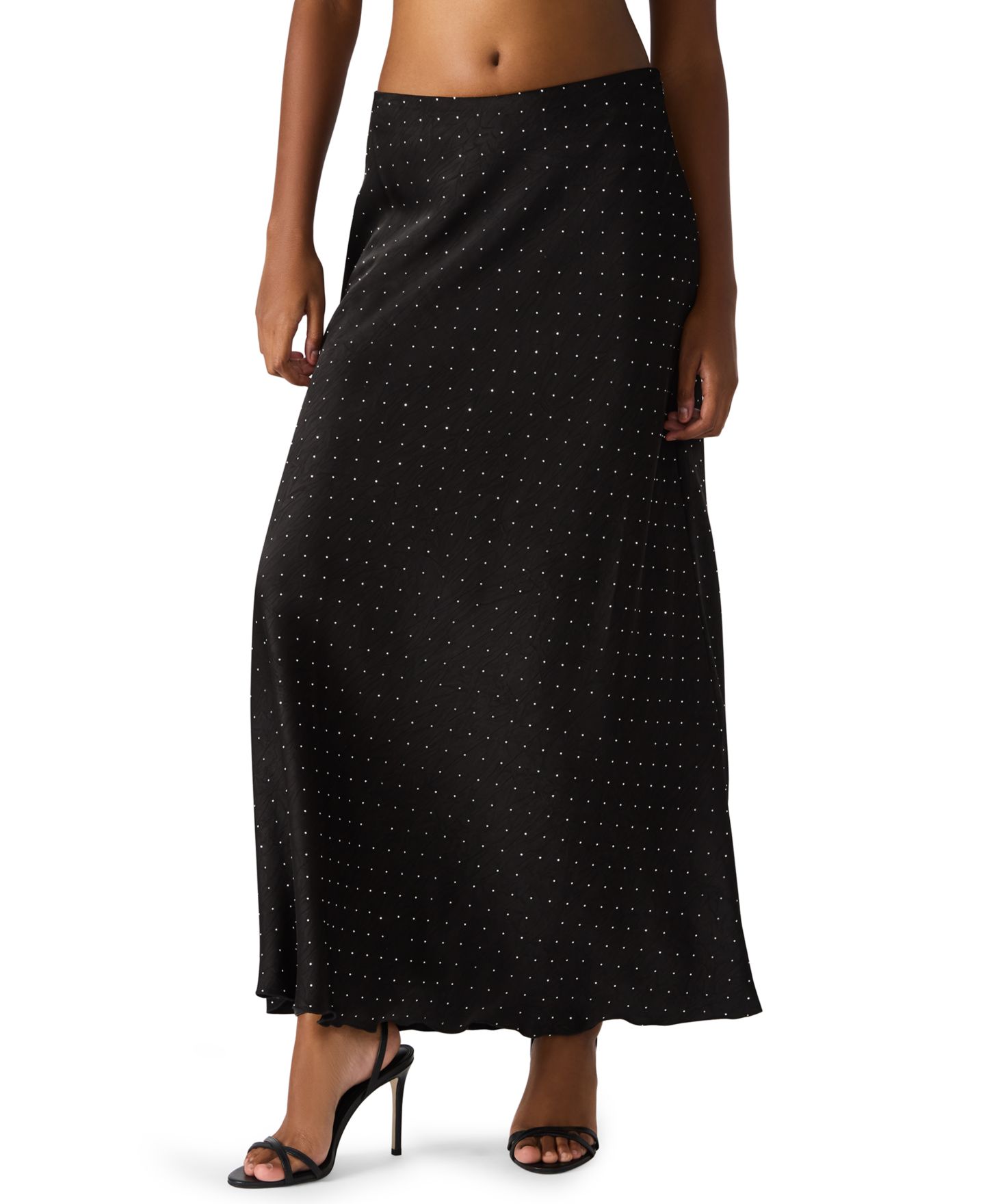 Женская юбка Steve Madden Jeanie A-Line Maxi, цвет: Чёрный — фото 2